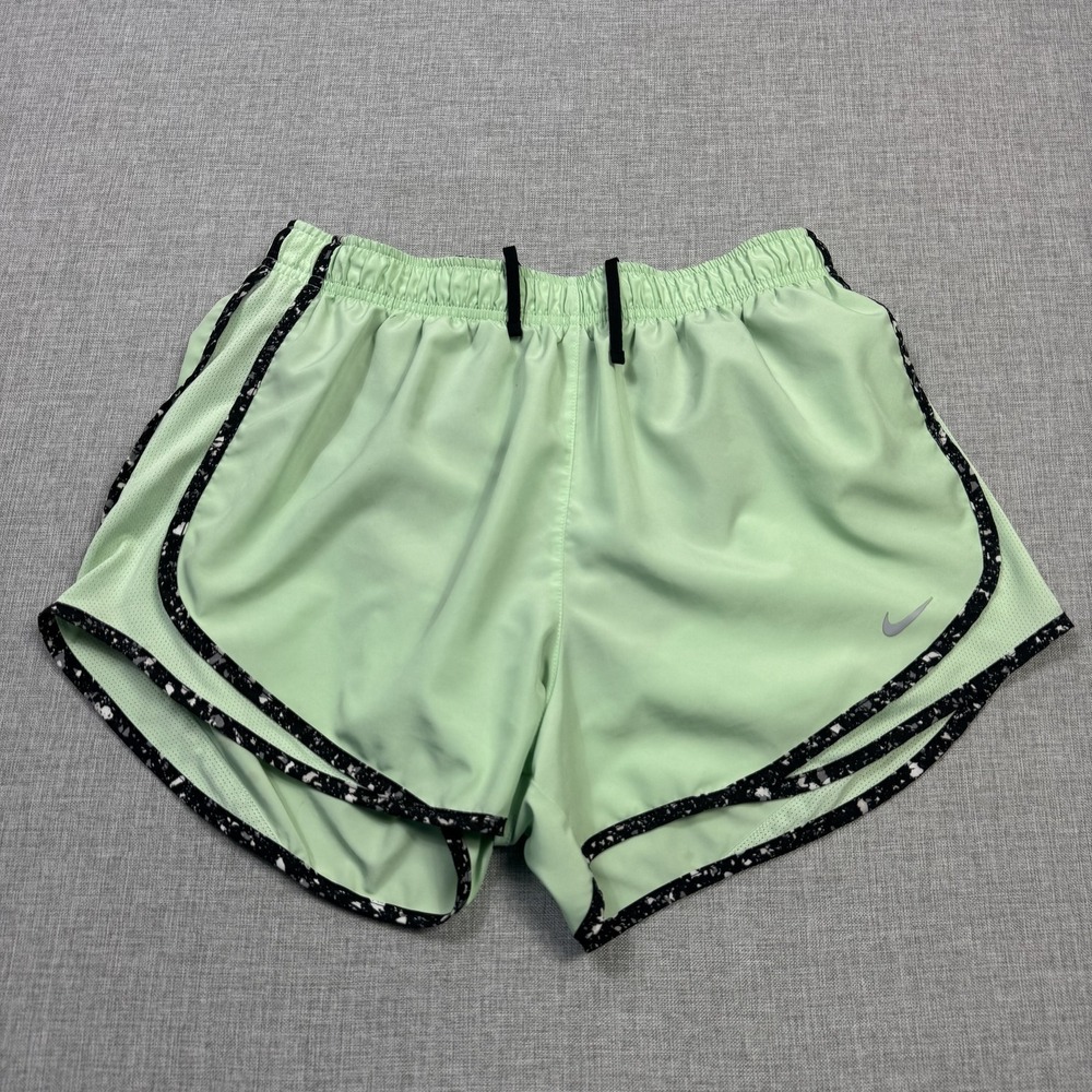 Nike Tempo Mid Rise 3 Inch Brief Lined Running Shorts Women's Large Green